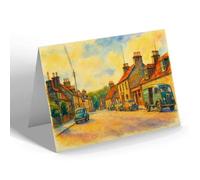GREETING CARD - Commerce Street, Insch - Vintage Art Style
