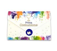 Greeting Card Communion Money Holder - with Label Close Envelope, 11 x 16 cm (Unisex Liturgical Glass)
