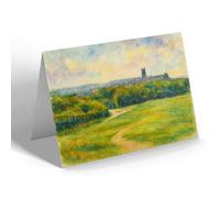 GREETING CARD - Cromer from the Golf Links - Vintage Art Style