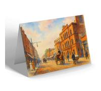 GREETING CARD - Croydon. Public Hall, George Street - Vintage Art Style