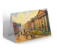 GREETING CARD - Dublin. Trinity College (a) - Vintage Art Style