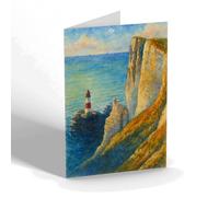 GREETING CARD - Eastbourne. Beachy Head (b) - Vintage Art Style