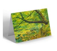 GREETING CARD - Edinburgh. Roslin in Springtime - Vintage Art Style