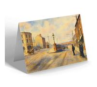 GREETING CARD - Entrance to New Bridge from Doncaster - Vintage Art Style