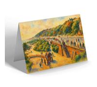 GREETING CARD - Esplanade & Sunken Gardens Southend-on-Sea a - Vintage Art Style