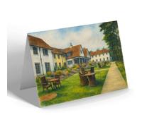 GREETING CARD - From the Terrace, Knoll House, Studland - Vintage Art Style