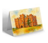 GREETING CARD - Front. King Arthur's Castle Hotel, Tintagel - Vintage Art Style
