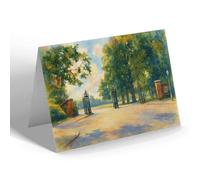 GREETING CARD - Gates, Richmond Park, East Sheen - Vintage Art Style