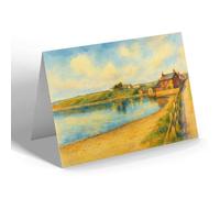 GREETING CARD - General View, Chesil Beach Camp - Vintage Art Style