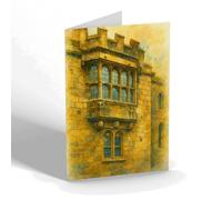 GREETING CARD - Geoffrey's Window, Monmouth - Vintage Art Style