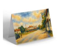 GREETING CARD - Green from Old House At Home West Wittering - Vintage Art Style