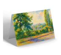 GREETING CARD - Guildford Cathedral from the Hog's Back - Vintage Art Style