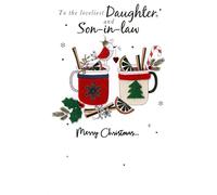 Greeting Card Hand-Finished Daughter & Son-In-Law Christmas Felt-Tastic Cards XFTS022