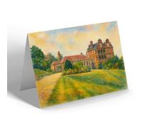 GREETING CARD - Harrow. Science Schools from Boys' Terrace - Vintage Art Style