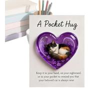 Greeting Card,Heart Shaped Sleeping Cat Figures Reminder - Encouragement Greeting Card | For Men Women Boys Young People Teens Family Friends Grandma Woman Man
