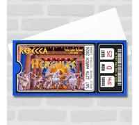 Greeting Card - Hercules The Musical Show Theatre Personalised Surprise Ticket Gift Voucher | Custom Greeting Card | Personalised | Custom