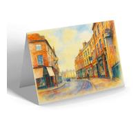 GREETING CARD - High Street, Horncastle - Vintage Art Style