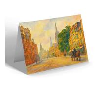 GREETING CARD - High Street, Oxford (c) - Vintage Art Style