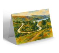 GREETING CARD - Horse Shoe Bend, Elan Valley - Vintage Art Style