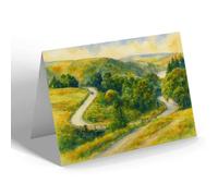 GREETING CARD - Horseshoe Bend Elan Valley Llandrindod Wells - Vintage Art Style