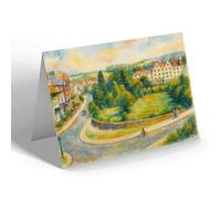 GREETING CARD - Hotel Metropole & Gardens Llandrindod Wells - Vintage Art Style