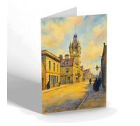 GREETING CARD - Huntly. Gordon Street - Vintage Art Style