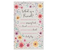 Greeting Card (ICG-3265) - Female Birthday - What is a friend? - Embossed Finish