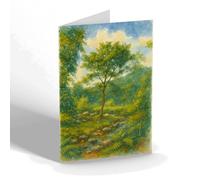 GREETING CARD - In the Fairy Glen, Llwyngwril - Vintage Art Style