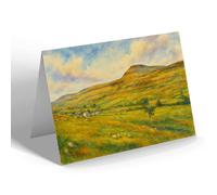 GREETING CARD - Ingleboro, Ingleton - Vintage Art Style