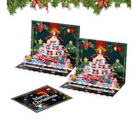 Greeting Card & Invitation Envelopes Christmas Cards with | Funny Giftcards - 3D Merry for Her - Men Women Boys Girls Teens Grandma Grandpa Wife Husband Son Daughter Family Friends