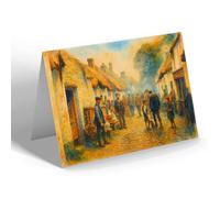 GREETING CARD - Irish Life. An Eviction, Killarney - Vintage Art Style