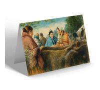 GREETING CARD - Irish Life. Striking A Bargain - Vintage Art Style