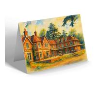 GREETING CARD - Jewish Home for the Blind Rokefield Westcott - Vintage Art Style