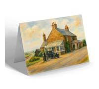 GREETING CARD - Juniper Lea Hotel, Blackshiels, Midlothian - Vintage Art Style