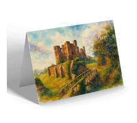 GREETING CARD - Kenilworth Castle from Mortimers Chamber - Vintage Art Style