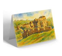 GREETING CARD - King Arthur's Castle, Tintagel (c) - Vintage Art Style