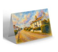 GREETING CARD - Lancashire Hotel, Newton, Santon - Vintage Art Style