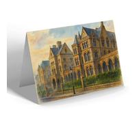GREETING CARD - Leeds. The General Infirmary - Vintage Art Style