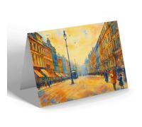 GREETING CARD - Liverpool. Lord Street (a) - Vintage Art Style