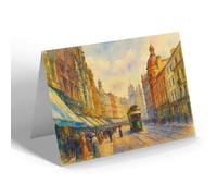 GREETING CARD - Liverpool. Lord Street (c) - Vintage Art Style