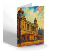 GREETING CARD - Liverpool. The Cotton Exchange - Vintage Art Style