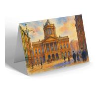 GREETING CARD - Liverpool. The Town Hall - Vintage Art Style
