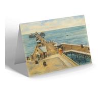 GREETING CARD - Llandudno. The Pier (a) - Vintage Art Style