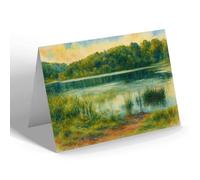 GREETING CARD - Llyndu Pool (b), Meifod - Vintage Art Style