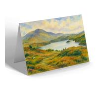 GREETING CARD - Loch Achray & Ben Venue, Trossachs (a) - Vintage Art Style