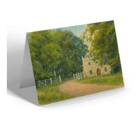 GREETING CARD - Lodge Gates, Savernake Forest - Vintage Art Style