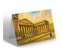 GREETING CARD - London, British Museum - Vintage Art Style