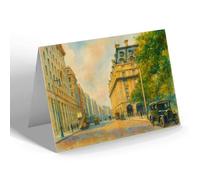 GREETING CARD - London, Piccadilly showing the Ritz Hotel - Vintage Art Style