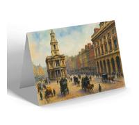 GREETING CARD - London, Somerset House Strand - Vintage Art Style