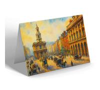 GREETING CARD - London, Somerset House, Strand - Vintage Art Style
